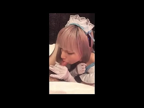 ❤️ Japoński Idol [mayuka], kostium francuskiej pokojówki, część 1, obciąganie i walenie konia z balsamem ️❌ Sex video at pl.xsexshop.ru